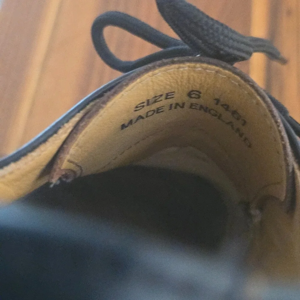 Dr. Martens 1461 Black Sneakers‎ Nappa Leather Size 6 Mens/ 8 Womens